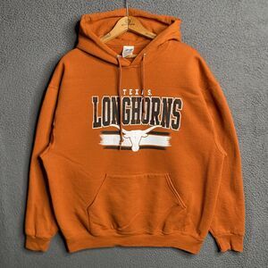 Vintage Y2K Men's XL University Of Texas Longhorns Hoodie Sweatshirt Russell